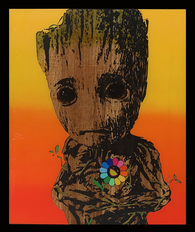 Don't Worry Be Happy (Homage to Takashi Murakami) by Michael Manares