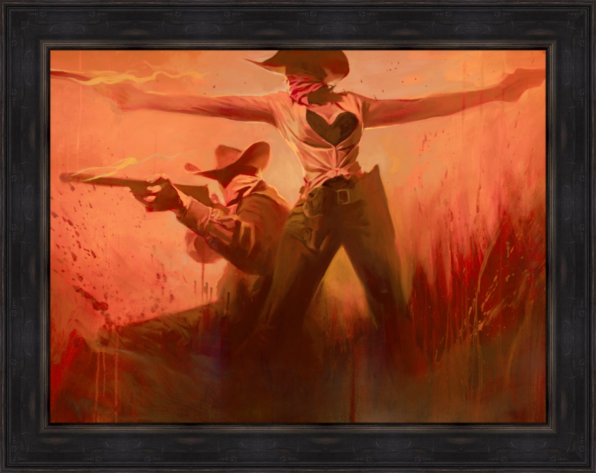 We're On Fire by Gabe Leonard, Acrylic Embellished Giclee on Canvas, Artist Proof edition of 7