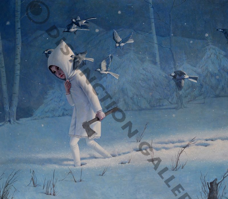 Jana Brike - Woodsman, Print on Wood