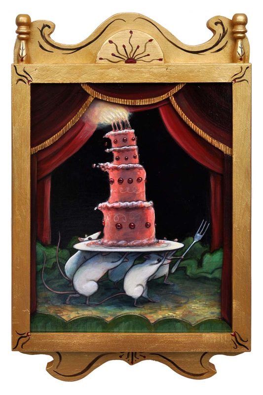 Kelly Vivanco - A Little Play, Acrylic on Panel
