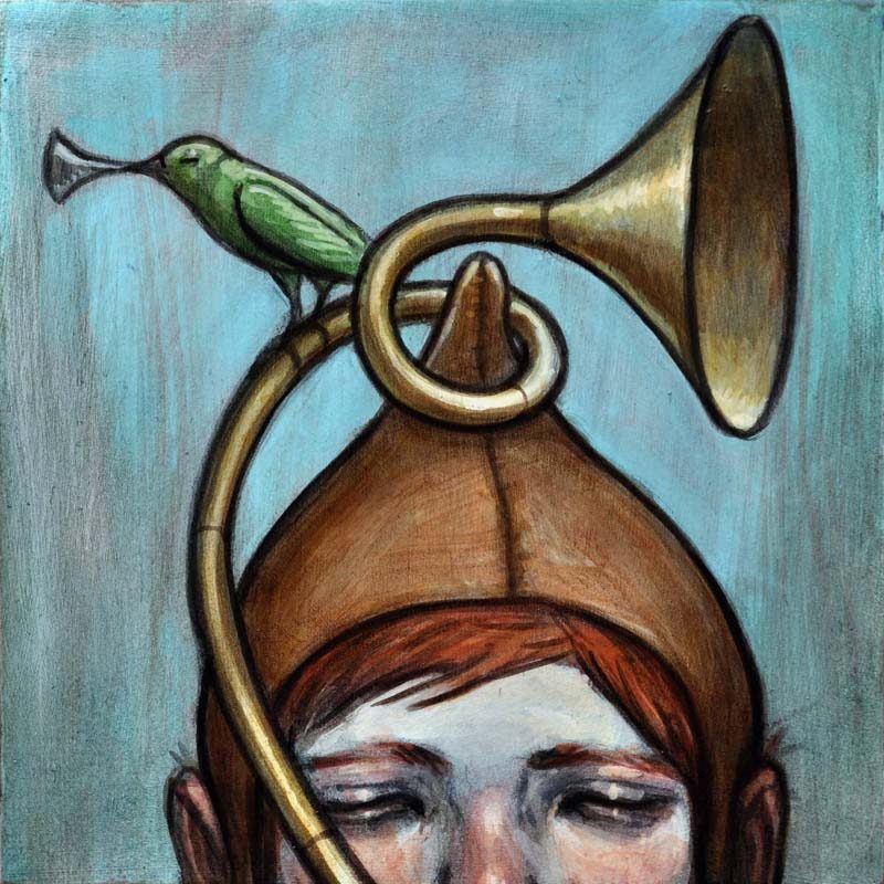 Kelly Vivanco - Herald 4, Acrylic on Panel