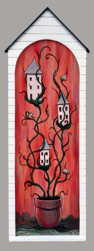Kelly Vivanco - Subdivision, Acrylic on Panel