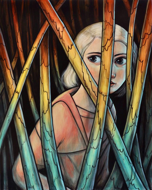 Kelly Vivanco - Woodland, Acrylic on Panel
