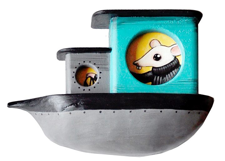 Kelly Vivanco - Long Arm’s Tow Service, Acrylic on Panel in 3d