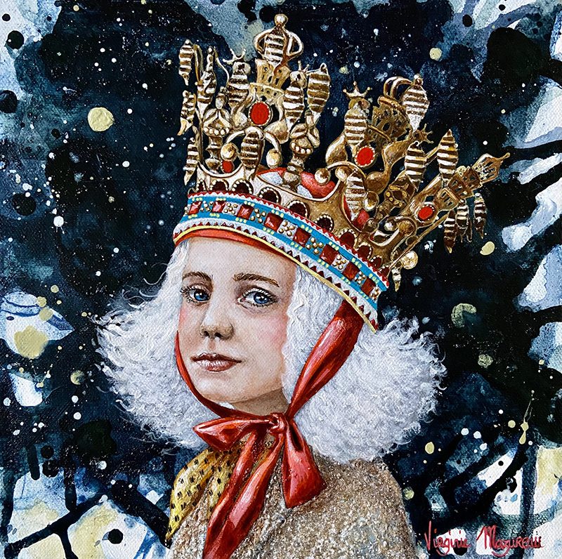 Virginie Mazureau - The Princess of the Four Moons, Acrylic on Canvas